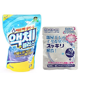 Combo 01 Túi giặt sinh học Miyamoto Mag-chan + 01 Túi nước giăt quần áo Hàn Quốc 800ml siêu vượt trội