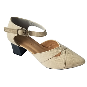 Giày Sandal Cao Gót Da Bò BIGGBEN Cao 5 Phân SDCG154