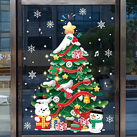 Mua Decal Dán Kính Trang Trí Noel Hít Tĩnh Điện ( ko cần keo ) AMJ051