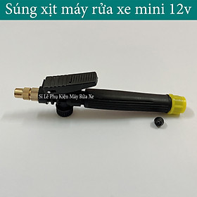 Mua Súng xịt tăng áp lực cho máy rửa xe mini 12v - Đầu phun xoay chỉnh tia ( Nhựa ABS )