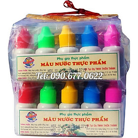 Mua Bộ 10 màu thực phẩm làm bánh  rau câu  xôi – Mã số 1292