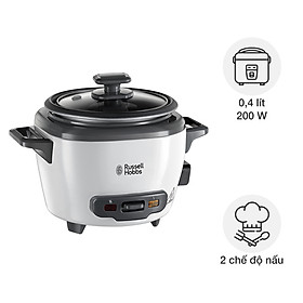 Nồi cơm điện nắp rời mini Russell Hobbs 0,4 lít 27020-56 Hàng chính hãng