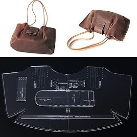 5 Pieces Women Acrylic Handbag Pattern Stencils Template Set Leather Crafts