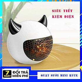 Quạt Sưởi Mini Kute Siêu Tiết Kiệm Dùng Trong Gia Đình Văn Phòng ....