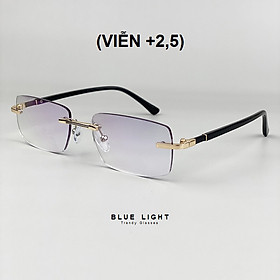 Kính Lão, Kính Viễn 2 Tròng Gọng Khoan Sang Trọng Vừa Dùng Đi Đường Vừa Dùng Đọc Sách, Chống tia Uv400, Chống Lóa - BLUE LIGHT