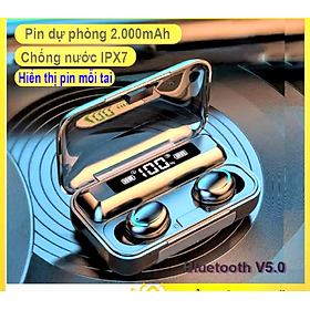 Mua BỘ 2 TAI NGHE BLUETOOTH KHÔNG DÂY CẢM ỨNG VÂN TAY THÔNG MINH MẪU MỚI HÀNG CAO CẤP