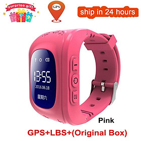 Chống Mất Q50 Trẻ Em Đồng Hồ Thông Minh Màn Hình OLED Định Vị Trẻ Em GPS Tracker SOS Máy Định Vị Điện Thoại Định Vị GPS Đồng Hồ Cho Bé IOS Android PK q12 S9 Đồng Hồ - Pink color