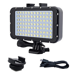 84 LED High Power Dimmable Waterproof LED Video Light Waterproof 164ft(50m) Underwater Lights Dive Light for Gopro Canon Nikon Pentax Panasonic Sony Samsung SLR Cameras