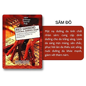 Hình ảnh Mặt Nạ 3D Foodaholic Natural Essence Mask Red Gingseng (Nhân Sâm) Dưỡng Da 23g