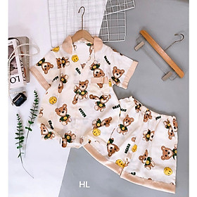 Bộ Đồ Ngủ Pijama Mặc Nhà Chất Lụa Mango Cao Cấp Tay Cộc Quần Đùi,Đồ Bộ Nữ Mặc Nhà Giá Rẻ