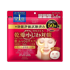 Mặt nạ dưỡng ẩm CLEAR TURN (50 miếng/hộp)