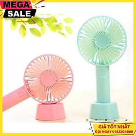 Mua Quạt Mini Cầm Tay 4 Cánh Pin Sạc Có Đế Để Bàn - Quạt Mini Cầm Tay Tích Điện - Hàng  - Giao Hàng Toàn Quốc