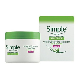 KEM DƯỠNG BAN NGÀY SIMPLE KIND TO SKIN VITAL VITAMIN DAY CREAM SPF 15-UVA/UVB