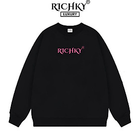 Áo Sweater Local Brand Unisex Richky Premium Sweater BlackPink - RKS03