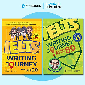 Combo Bộ Sách Ielts Writing Journey - Lộ Trình Từ Cơ Bản Đến Band 8.0
