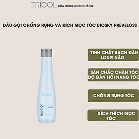 Dầu gội chống rụng và kích thích mọc tóc Italia Tricol Biosky Preveloss Shampoo