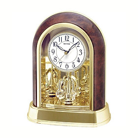 Đồng hồ để bàn Nhật Bản Rhythm 4SG696WT23 Kt 21.3 x 27.1 x 12.2cm, 1.3kg Vỏ nhựa