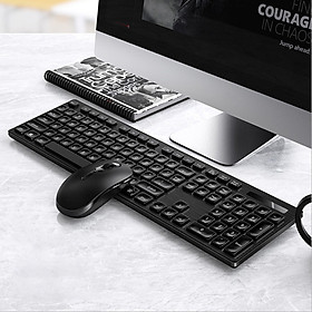 Combo bàn phím và chuột không dây V3Max chống nước tốt, thiết kế lõm tạo cảm giác gõ tốt hơn và có chế độ tự ngắt kết nối thông minh