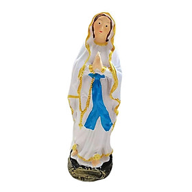 Virgin Mary Statue Figurine Sculpture Religious for Home Shelf Desktop