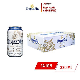 Thùng 24 Lon Bia Hoegaarden White 330ml Lon