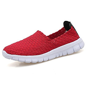 LRCLOVE Giày thể thao nam Giày mùa hè Giải trí Giày đế bằng thoáng khí Giày dệt Lefu Handmade Thời trang Valentine Kích thước 35-44