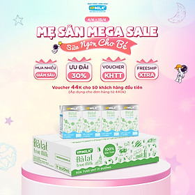 Sữa tươi UHT Đà Lạt True Milk ít đường 110ml (Thùng 48 hộp)