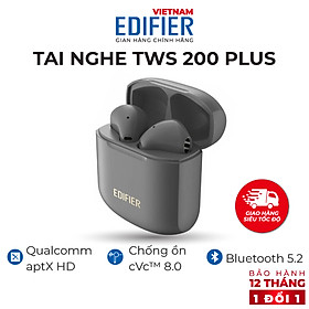 Mua Tai nghe Bluetooth 5.0 EDIFIER TWS200 Plus Bản quốc tế mới nhất Thời gian hoạt động 24 giờ Chống ồn CVC 8.0 Chip APTX - Hàng phân phối chính hãng