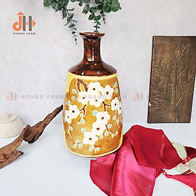 Mua  Quà tặng Khai trương  Tân gia  Lọ hoa gốm Tứ Quý Bạch Sắc Mai