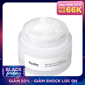 Kem dưỡng da ẩm mượt dạng gel cao cấp dành cho da khô da dầu Huxley Cream Fresh and More 50ml