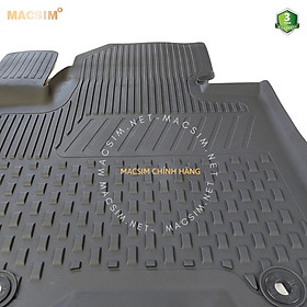 Thảm lót sàn ô tô nhựa TPE Silicon KIA Sportage 2016-2021 Black Nhãn hiệu Macsim