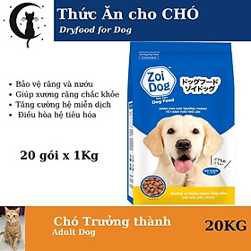 [Bao 20Kg] Zoi Dog Hạt Thức Ăn cho Chó [Dryfood for Dog] - (1Kg x 20 Gói)