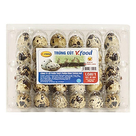 Trứng cút Vfood loại 1 hộp 30 quả - 8936013680095