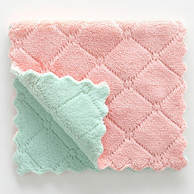 Set 2 Khăn Vệ Sinh Nhà Bếp Bằng Microfiber Thấm Hút Tốt