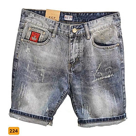 Quần Short Jean Nam, Co Dãn Thời Trang Cao Cấp Thương Hiệu CHANDI MS224