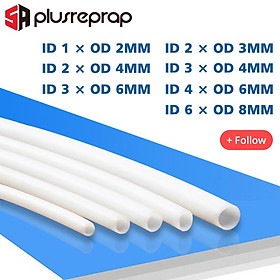 1Meter 1mm 2mm 3mm 4mm 6mm 8 mm PTFE Ống cho bộ phận máy in 3D ống Bowden J-Head Kích thước: ID1mm OD2mm