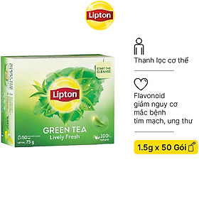 Hộp 50 Gói Trà Túi Lọc Lipton Trà Xanh 1.5g/gói