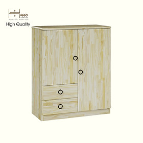 Mua HAPPY FURNITURE   Gỗ tự nhiên   Tủ lưu trữ 2 ngăn kéo - YANNA   TLT_015_TRM   70cm x 32cm x 84cm