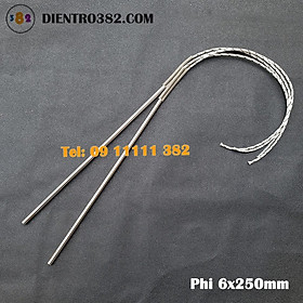 Mua Thanh gia nhiệt phi 6  điện trở 1 đầu sử dụng sấy khuôn  ép nhiệt loại 1 giá rẻ điện áp 220v