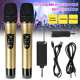 Mua Bộ 2 micro không dây KTV J.I.Y️ LCD 1284 (Đen) - Home and Garden