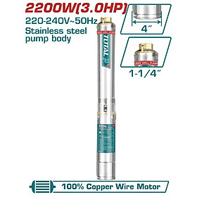 Mua MÁY BƠM GIẾNG SÂU 2200W TOTAL TWP522001 - HÀNG CHÍNH HÃNG