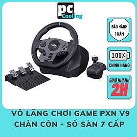 Vô lăng chơi game PXN V9 Gaming Racing Wheel - Vô lăng 270 900 độ