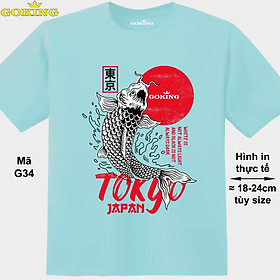 Tokyo Japan, mã G34. Hãy tỏa sáng như kim cương, qua chiếc áo thun Goking siêu hot cho nam nữ trẻ em, áo phông cặp đôi, gia đình, đội nhóm