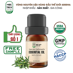 Tinh Dầu Xạ Hương Nguyên Chất Hữu Cơ MỘC THỦY 100ML - Thyme Essential Oil - Khử Mùi Xông Thơm Phòng, Thư Giãn - Đạt chuẩn chất lượng kiểm định