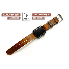 Dây đồng hồ da bò vegtan thảo mộc kiểu nato quân đội RAM Leather