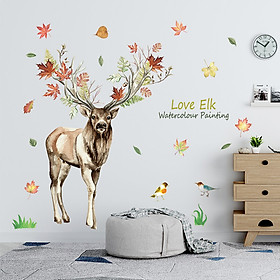 Mua Decal giấy dán tường con nai XL8388