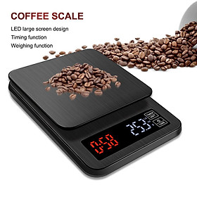 10/5Kg Stainless Steel Tare Function Mini Small Digital Kitchen Timer Gram Scale OZ/LB/G Jewelry Precision LED Electronic Scales