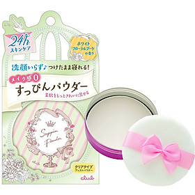 Phấn Phủ Dạng Nén Dưỡng Ẩm Nhật Bản Sử Dụng 24h Club Suppin Powder Hương Hoa Trắng Cực Mịn, Kiềm Dầu