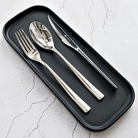 Bộ dụng cụ bàn ăn dao thìa nĩa Inox 304 DandiHome cao cấp