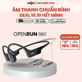 Mua Tai Nghe Bluetooth Thể Thao Dẫn Truyền Âm Thanh Qua Xương SHOKZ OPEN RUN MINI S803 - Hàng Chính Hãng - Kháng nước IP67 - Sạc nhanh- Pin sử dụng trong 8 tiếng