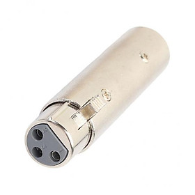 2x3 Pin XLR Male to Female Jack Plug Audio Adapter Converter Coupler